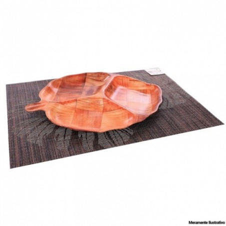 Jogo Americano Mesa Retangular Estampa Folhas 45 cm x 30 cm