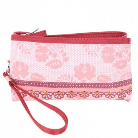 Necessaire Estojo Feminina Duas Repartições Alça De Mão
