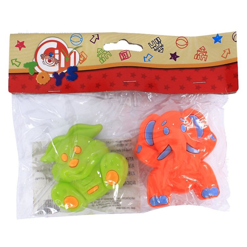 Kit 2 Chocalhos Baby Bichinhos Infantil Colorido