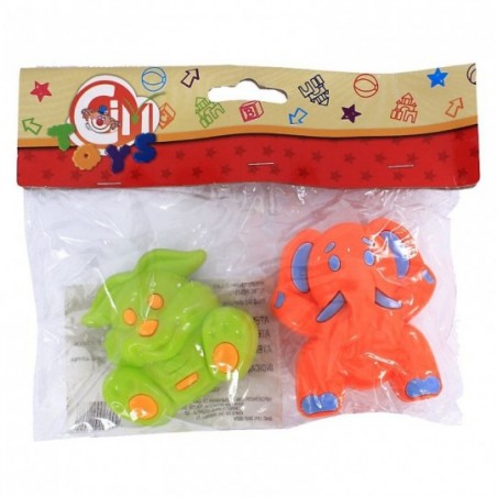 Kit 2 Chocalhos Baby Bichinhos Infantil Colorido