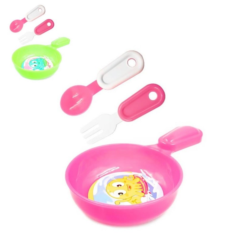 Kit De Cozinha Brinquedo Infantil Com 3 Peças