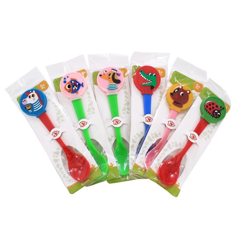 Colher Infantil De Personagens Variados 17 cm x 3 cm