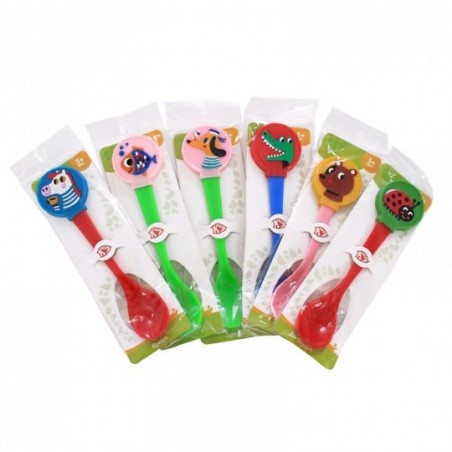 Colher Infantil De Personagens Variados 17 cm x 3 cm