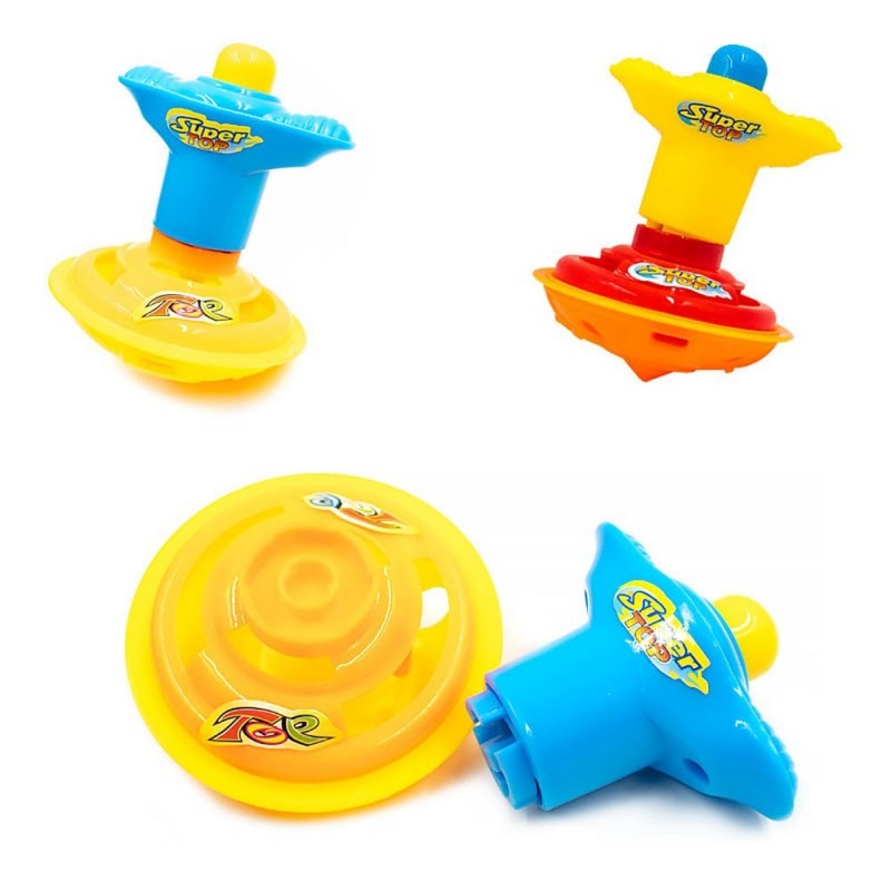Pião De Brinquedo Infantil Com Lançador