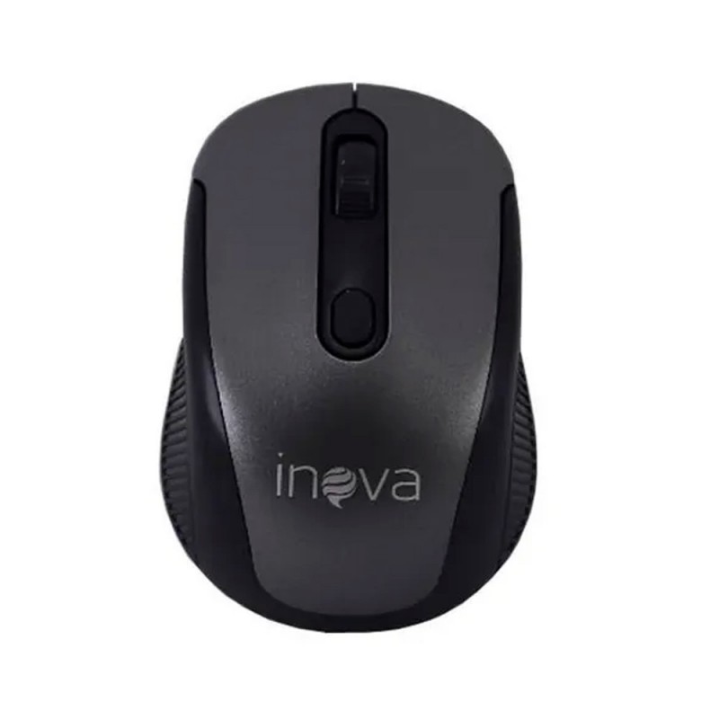 Mouse Sem Fio Óptico Adaptador Nano USB 1000dpi Inova