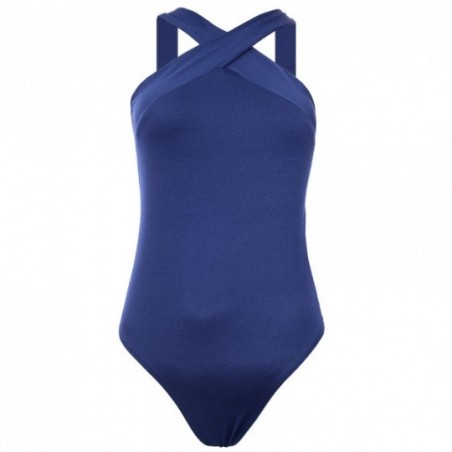 Body Feminino Sem Manga Decote Trançado Frontal