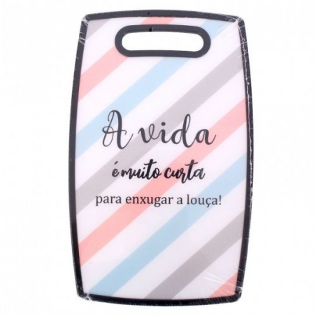 Tábua De Carne Uso Geral Retangular Estampa Variadas 37x23CM