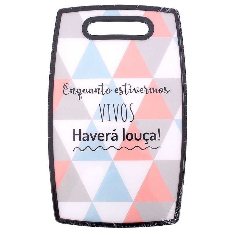 Tábua De Carne Uso Geral Retangular Estampa Variadas 37x23CM