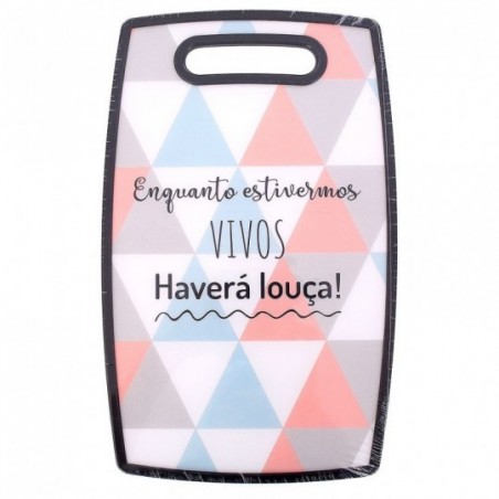 Tábua De Carne Uso Geral Retangular Estampa Variadas 37x23CM