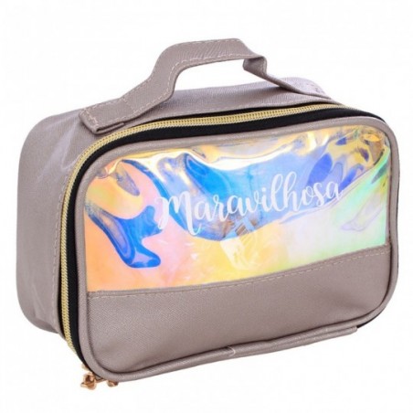 Necessaire Estojo Feminina Organizadora Com Alça De Mão
