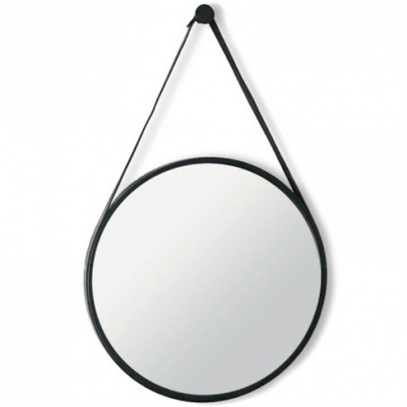 Espelho Decorativo Emoldurado De Pendurar Redondo 60 CM