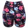 Short Feminino Floral Com Cordão Decorativo Bolsos Laterais