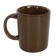 Caneca De Porcelana Reta Lisa Colorida 120ml