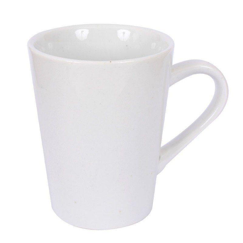 Caneca De Porcelana Tulipa Lisa Branca 220ml