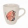 Caneca De Porcelana Decorada Borboletas Variadas 220ml