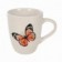 Caneca De Porcelana Decorada Borboletas Variadas 220ml