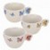 Xícara De Porcelana Estampas Borboletas Variadas 210ml