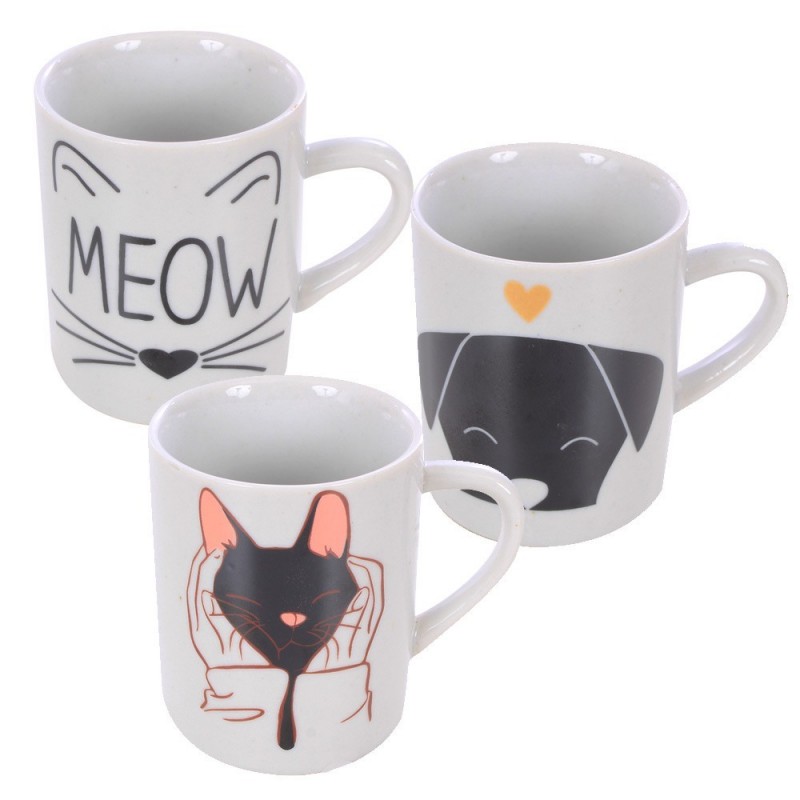 Caneca De Porcelana Infantil Variadas Bichinhos 120ML
