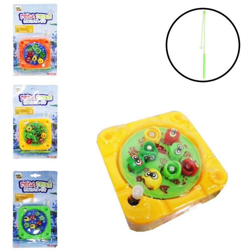 Brinquedo Pega Peixe Coloridos Com Varinha No Atacado