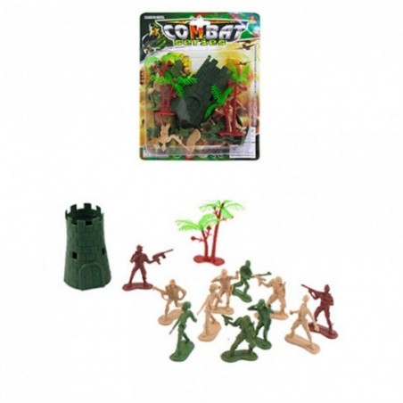Kit De Bonecos Soldados Militar Sortidos Com Torre