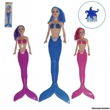 Boneca Princesa sereia Luzes Na Calda Infantil No Atacado 