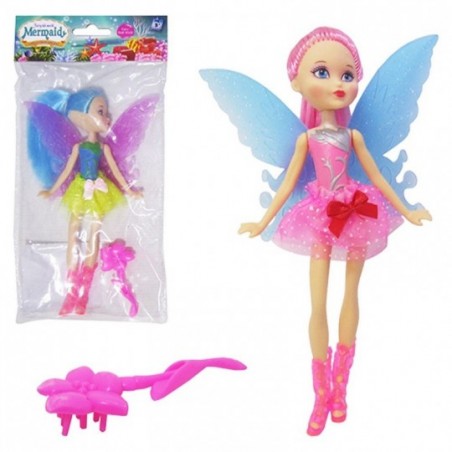 Boneca Fada Mermaid Com Acessórios Infantil No Atacado
