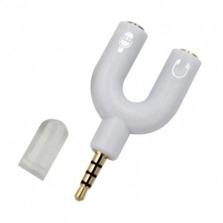 Adaptador Splitter P3 Headset Fone Microfone P2 X P3 Áudio