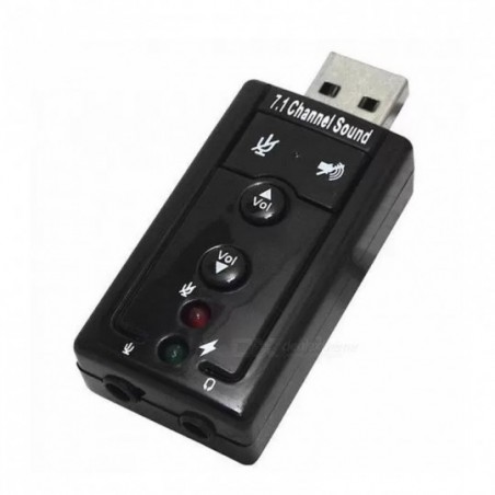 Adaptador Placa De Som Virtual De Canal 7.1 USB
