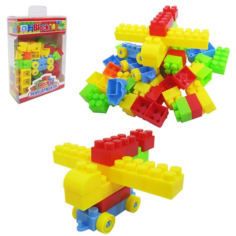 Blocos De Montar Com 70 Peças Infantil No Atacado