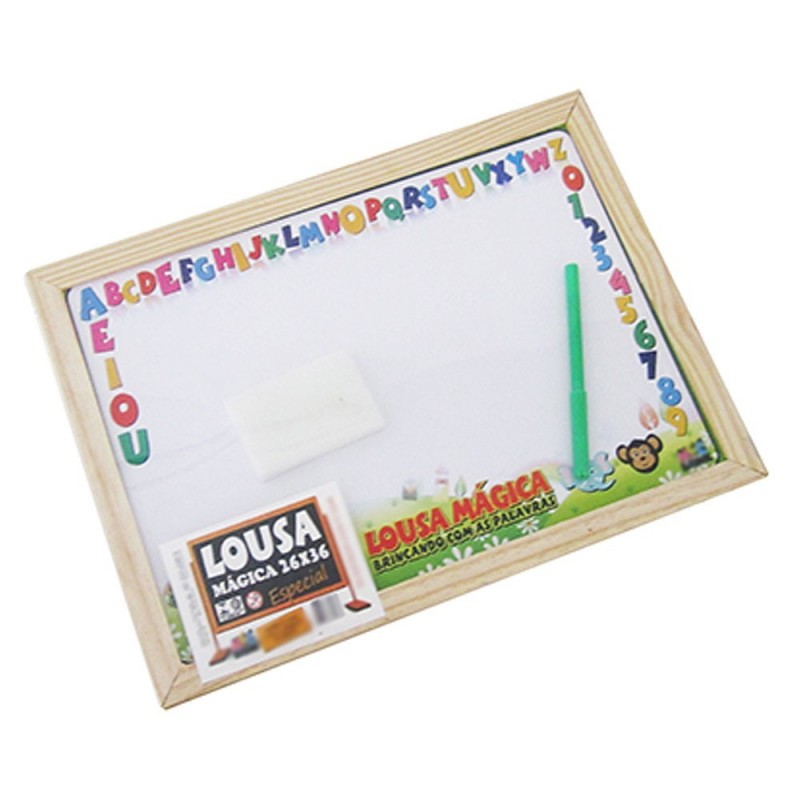 Lousa Mágica Escolar Brincando Com As Palavras 26cm x 36cm