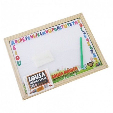 Lousa Mágica Escolar Brincando Com As Palavras 26cm x 36cm