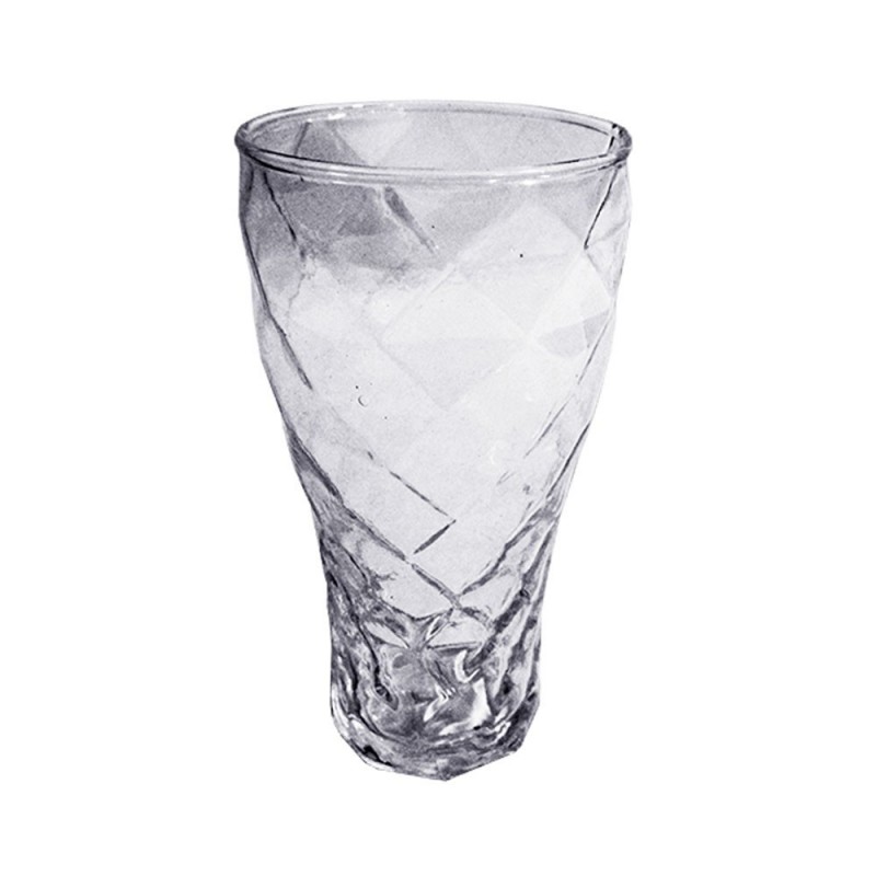 Copo De Vidro Com Relevo Decorativo No Atacado