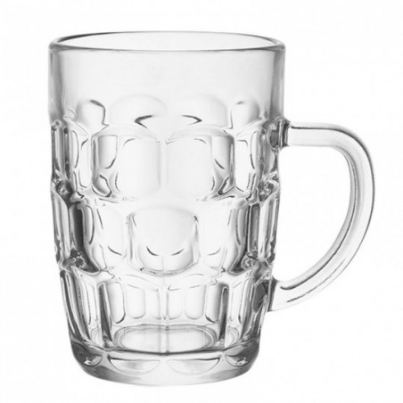 Caneca De Cristal 436ml Para Chopp Detalhe Alto Relevo 