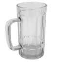 Caneca De Vidro 400ml Para Chopp Detalhe Relevo Rio Tijucas