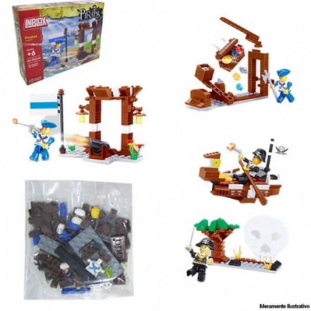 Blocos Montar Piratas Modelos Variados Infantil No Atacado