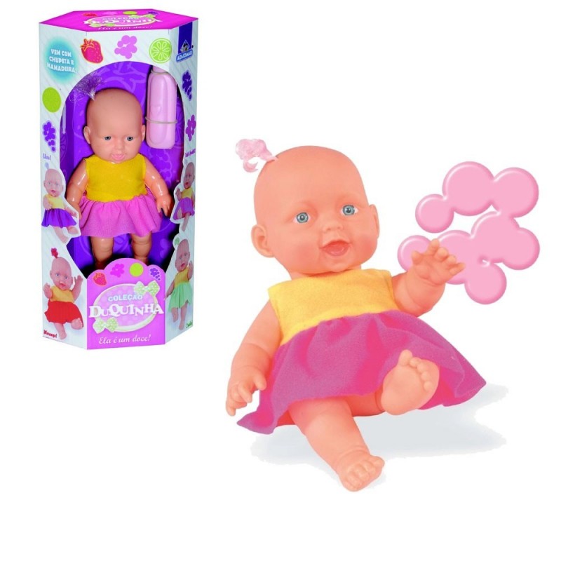 Boneca Duquinha Chupeta E Mamadeira Infantil No Atacado