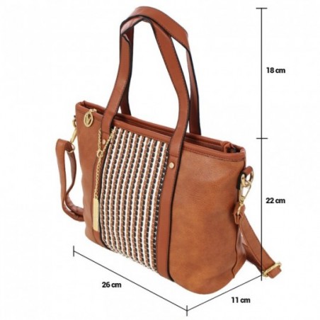 Bolsa Feminina Mini Totem Alto Relevo Tresse Com Pingente