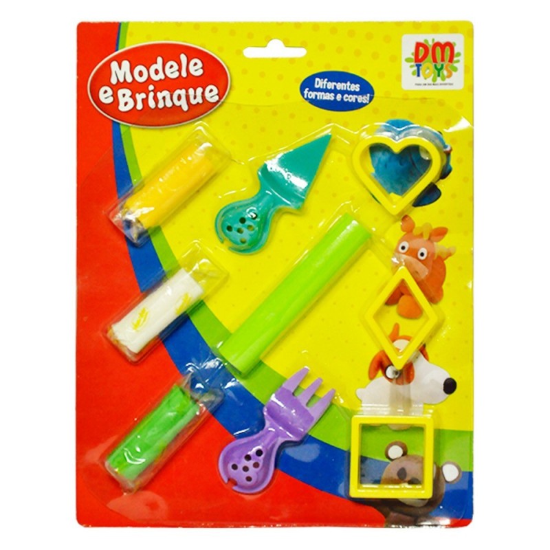 Massinha Modele E Brinque Acessórios Com 9 peças Infantil