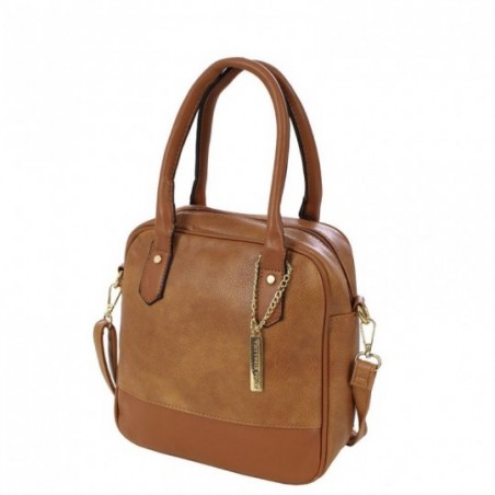 Bolsa Feminina Mini Tote Com Pingente Em Alto Relevo