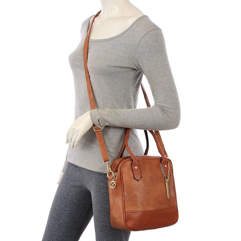 Bolsa Feminina Mini Tote Com Pingente Em Alto Relevo