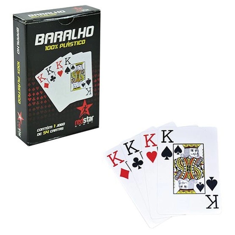 Jogo De Baralho Com 54 Cartas Redstar Sport 