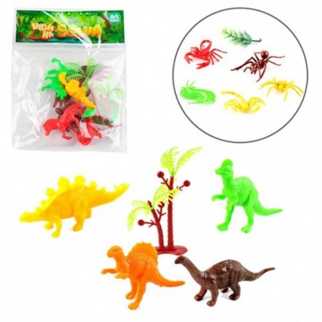 Brinquedo Vida Na Selva 8 Peças Infantil