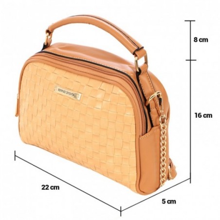 Bolsa Alça De Mão Feminina Em Matelassê Detalhes Em Corrente