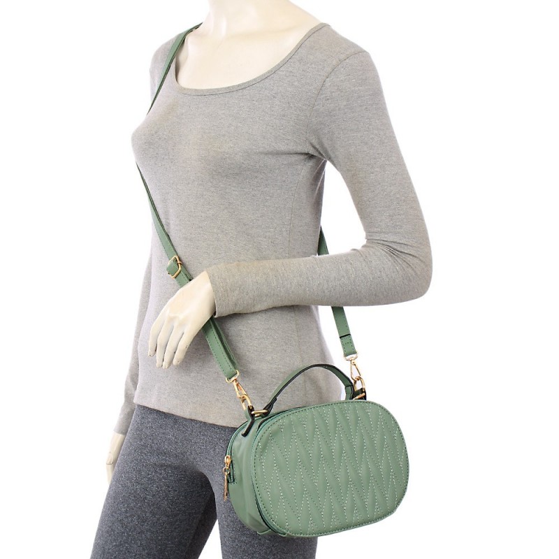 Bolsa Feminina De Mão Em Matelassê Com Duas Repartições