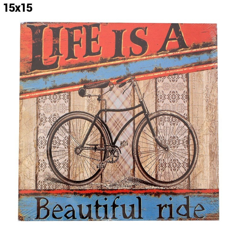 Quadro De Parede Rustico Para Decoração Em MDF 15cm x 15cm