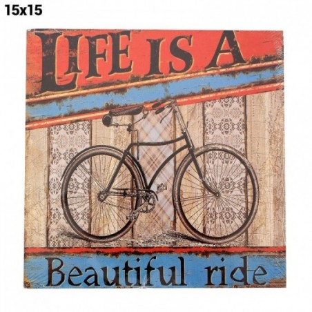 Quadro De Parede Rustico Para Decoração Em MDF 15cm x 15cm