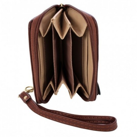 Carteira Feminina Com Tassel Porta Cartão E Alça De Mão