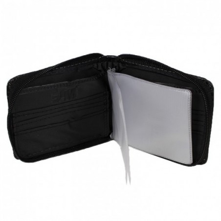 Carteira Masculina  Vintage Porta Moedas Externo Fecho Zíper