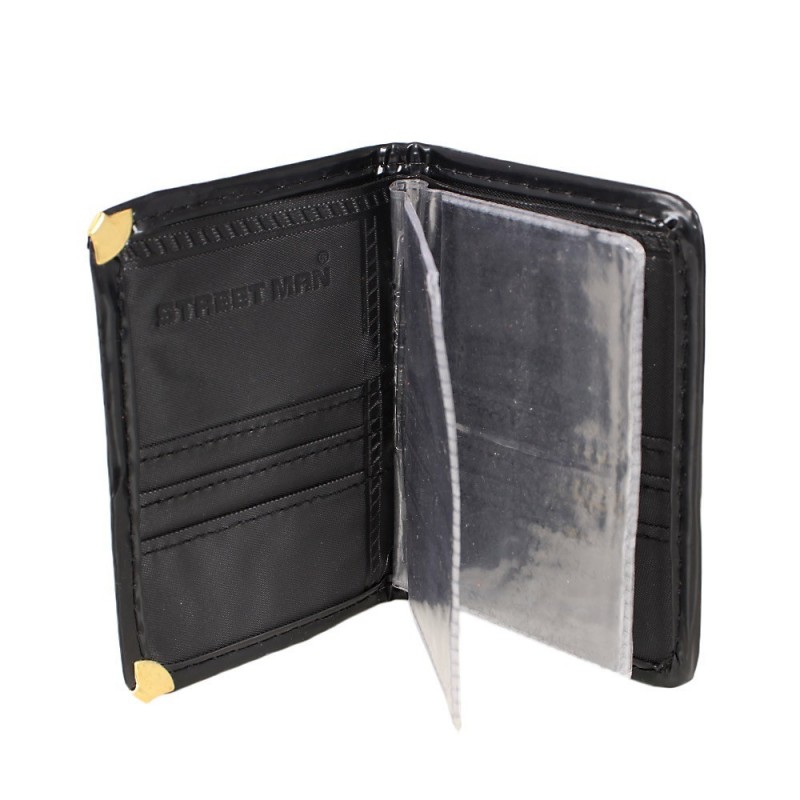 Carteira Masculina Mini Slim Lisa Com Porta CNH Sem Fecho