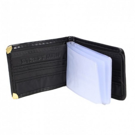 Carteira Masculina Mini Slim Lisa Porta Cartões Sem Fecho